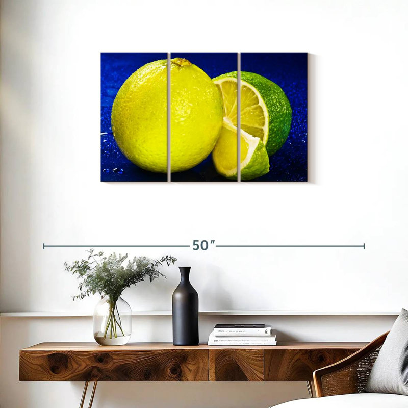Yarlin Lemon Lime, 20" H x 33" W