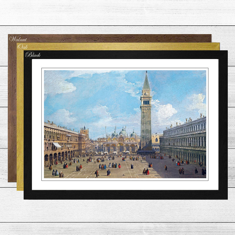 Giovanni Canaletto - Single Picture Frame Painting, Black