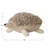 Cotton And Velvet Tufted Hedgehog Toy With Embroidery, Brown