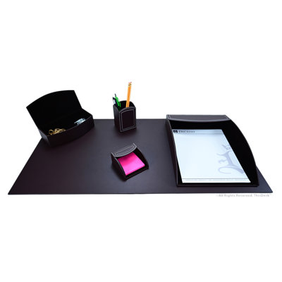 Vinyl Desk Organizer Set
