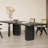 Black Rectangular Solid wood Butterfly Leaf  Dining Table-1870798342