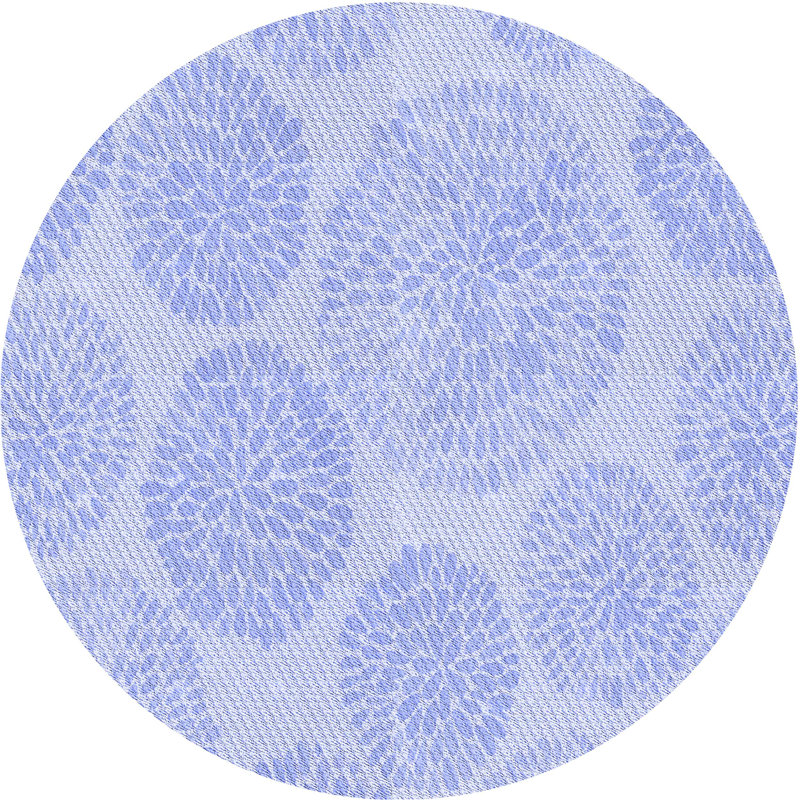Floral Indoor Rug, Round 5'