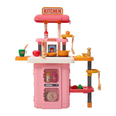 49Pcs 3-in-1 Pretend Kitchen Playset