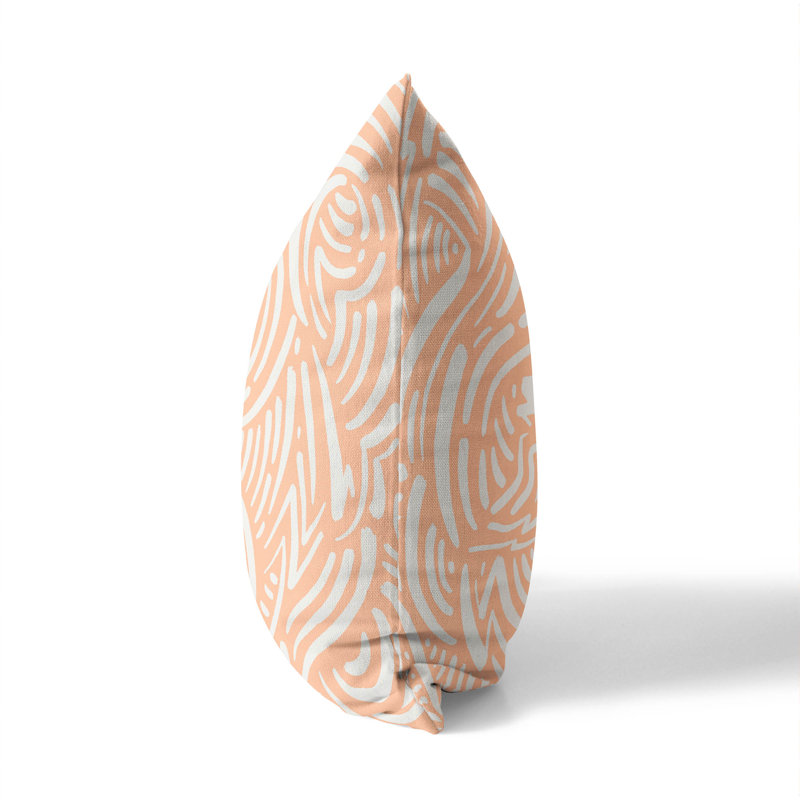 Coussin Cozy Swirl Peach, H 26 po x l 26 po