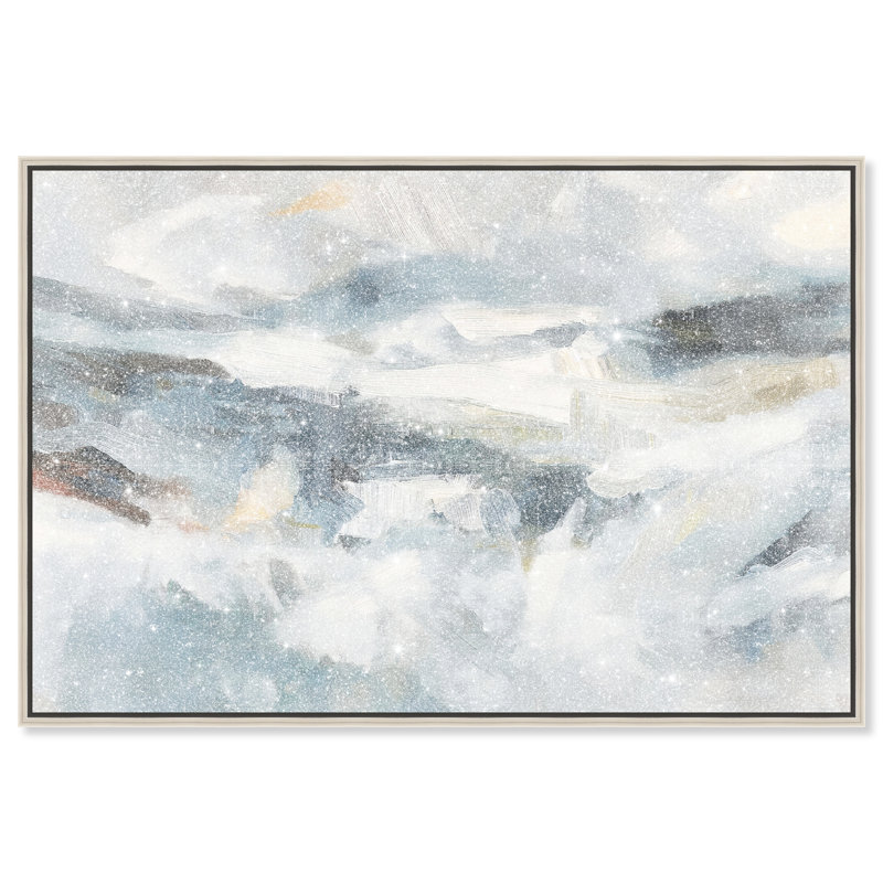 Azule Capri Canvas Abstract Print by Oliver Gal, Black Frame, 15 x 10, Silver Frame, 21"H x 31"W