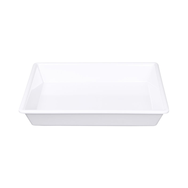 Solutions de 80 fl à l’échelle mondiale elite. baker rectangulaire en mélamine, Blanc