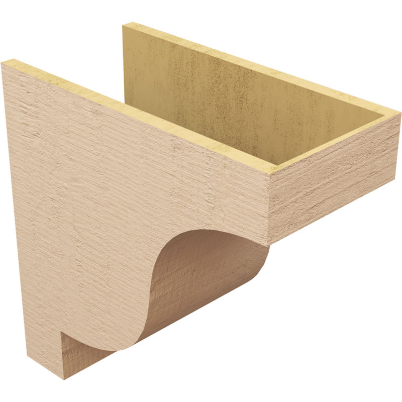 Bois de cèdre brut Newport, grain de bois TimberThane, brun clair apprêté, H 22 po x l 11 po x P 22 po