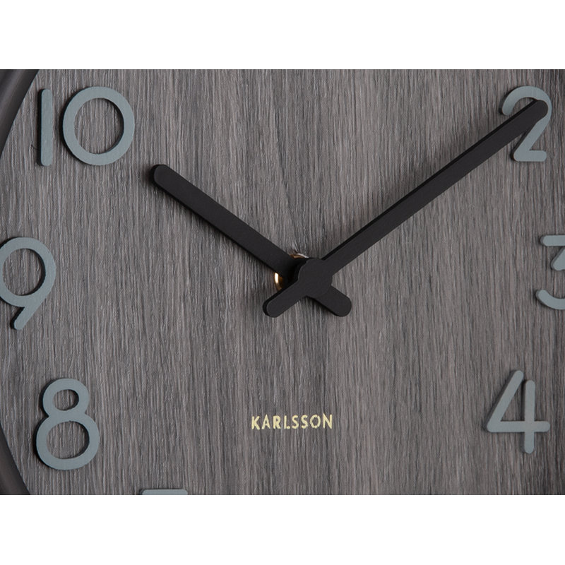 Walnut Solid Wood Quartz movement / Crystal Tabletop Clock in Brown, Small