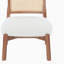 [Ensemble de 2] Méridienne beige moderne avec dossier tissé, structure en bois robuste, sièges d'appoint minimalistes et élégants pour le salon, la chambre à coucher ou le bureau