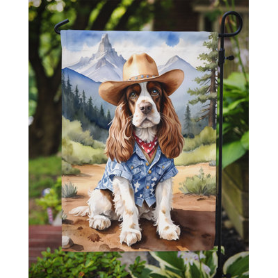 Drapeau Cowboy Welcome Garden
