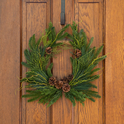 Faux Pine Silk Wreath
