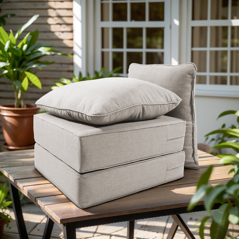Ensemble de coussin de siège et de dossier en polyester résistant aux intempéries Deb, null, null, null