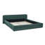 Grand cadre de lit tapissier grand avec tissu épais, lit plateforme grand format en chenille avec tête de lit et cadre uni (87 po x 67 po x 23,5 po)-1775095638