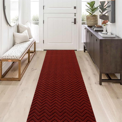 Tapis de couloir utilitaire de tailles personnalisées - (très long jusqu'à 82 pi) - Tapis d'entrée antidérapant et couloir pour usage résidentiel / commercial