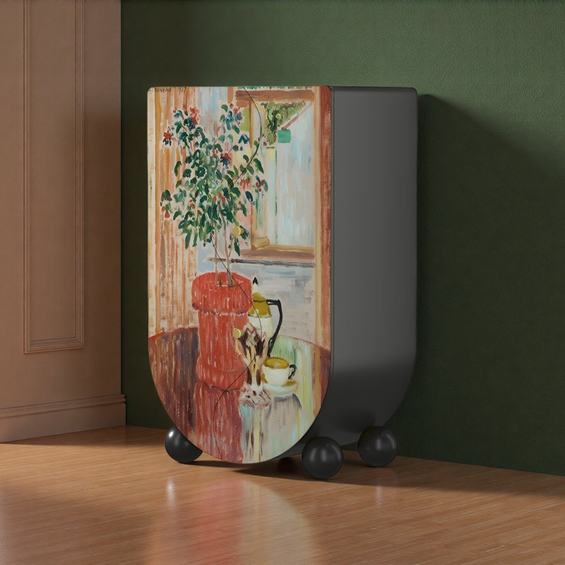 Armoire de rangement rétro en bois massif avec deux portes