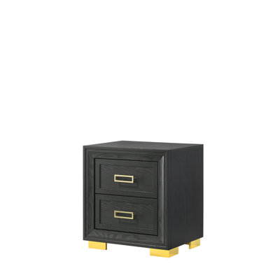 Table de chevet noire Pepe