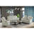 Okubo Power Motion Loveseat with Power Headrest, Console and LED in Pebble Oyster