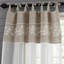 Panneau de rideau transparent 100% lin brodé avec broderie et broderie pour le salon-1430350884
