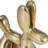 Jaciyah Modern Metal Figurines Aluminum Abstract Animal Design 8" Tall Gold Finish Decorative Accent for Home Office Living Room Shelf or Table Display Set of 2