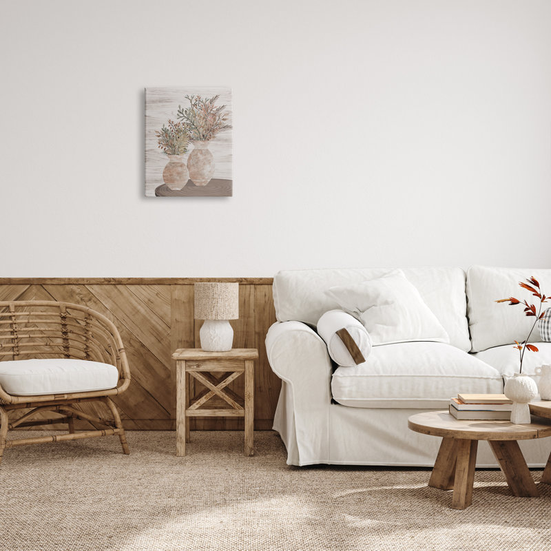 «Modern Farmhouse Blooms On Canvas» par Cindy Jacobs, reproduction, H 20 po x l 16 po x P 1,5 po