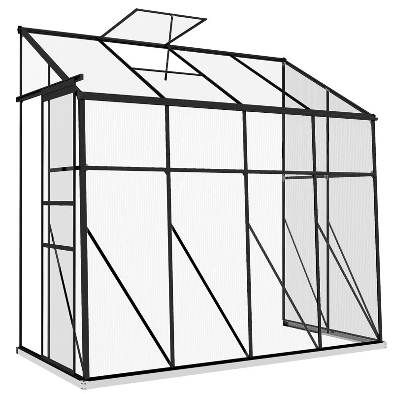 Serre adossée 50 'P, 75,5 po x 50 po