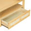 Table basse moderne, table basse avec 1 tablette de rangement, 2 plateaux de table et 1 tiroir en rotin pour le salon