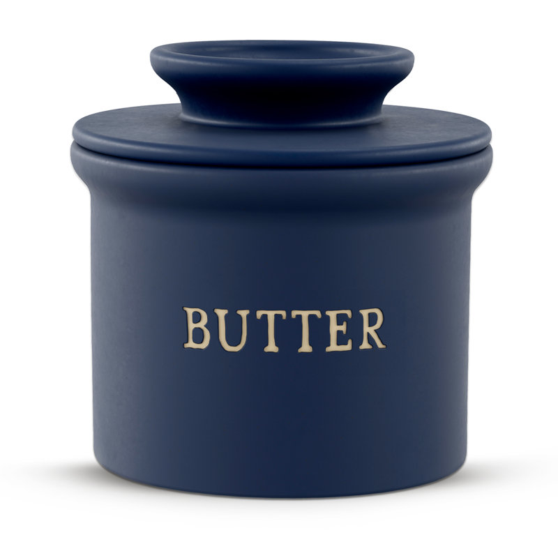 Beurrier en céramique kook French, Navy Blue