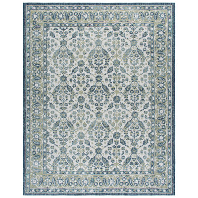 Polypropylène tissé à la machine Courtyard; Tapis oriental intérieur / extérieur en polyester