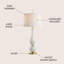 Lampe de table 34 po Trogdon