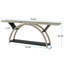 Table d'appoint à 2 niveaux, table de vestibule, table console