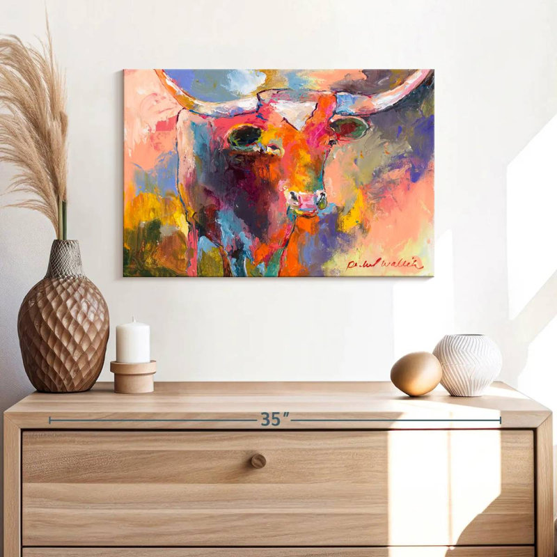 Steer, 16" H x 24" W
