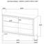 Ensemble de chambre avec très grand lit 5 pièces Welsley-107635872
