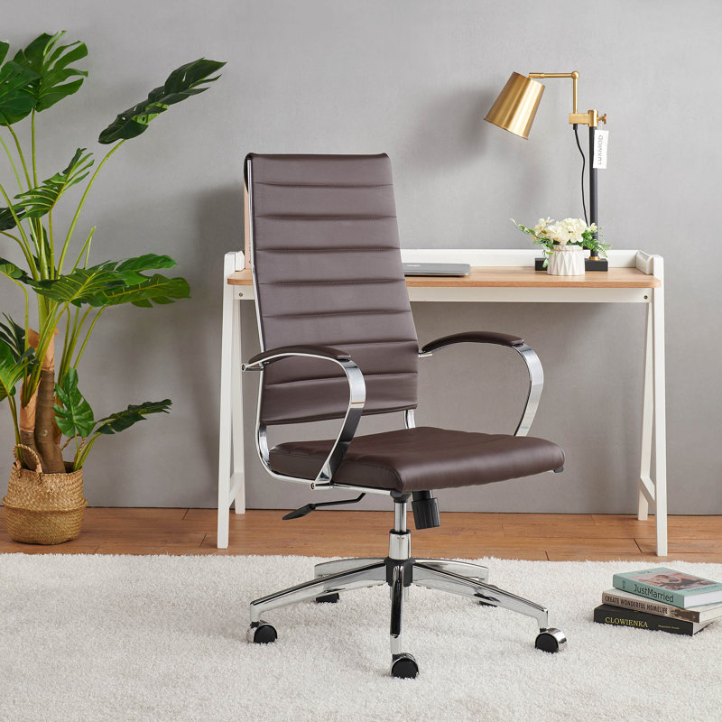 Fauteuil de direction Evey, Brun