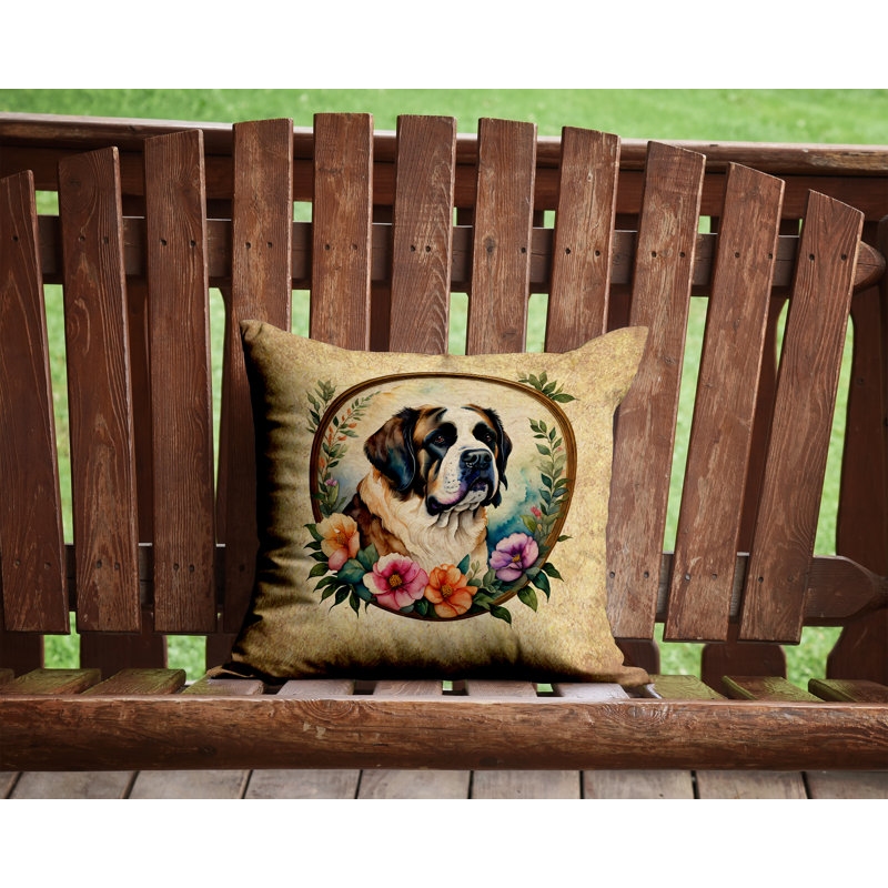  Polyester Indoor/Outdoor Throw Pillow, 14" H x 14" W x 3" D