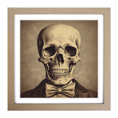 Skeleton Vintage Art - Framed Print