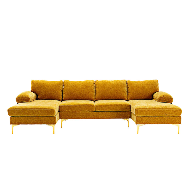 Canapé modulaire Hartsel, Polyester jaune musqué