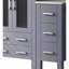Meuble-lavabo pour salle de bain avec armoire latérale, miroir inclus-1230824132