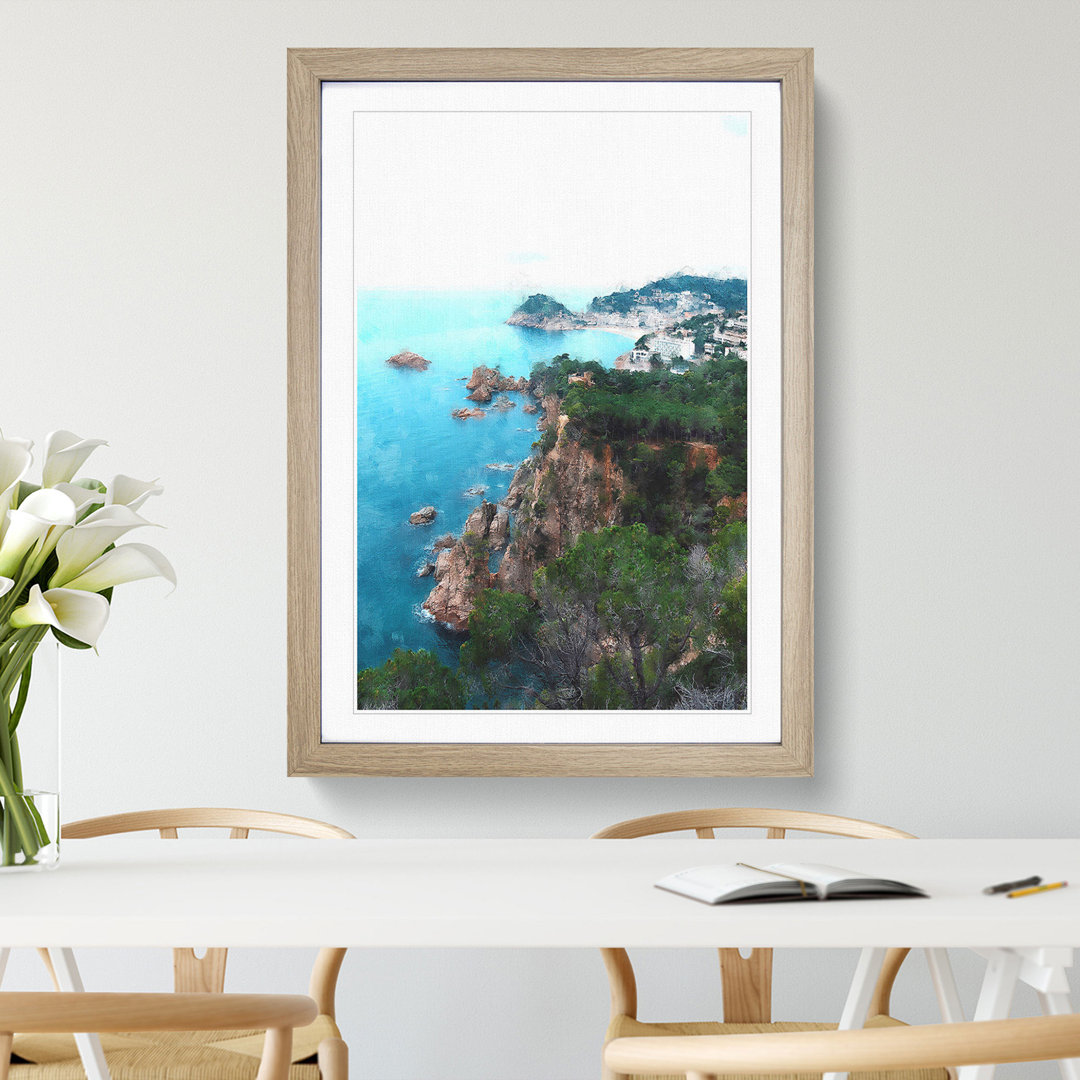 View of the Costa Brava in Spain - Picture Frame Graphic Art