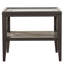 Magen 26 po Table de bout rectangulaire en verre trempé gris-821200246