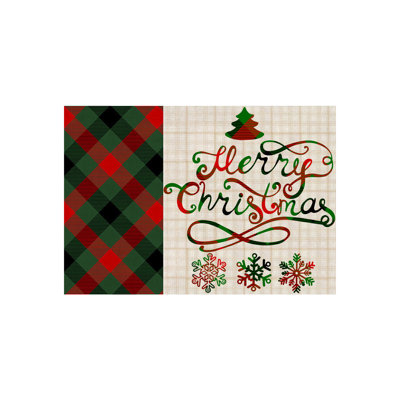 Christmas Placemats Holiday Decorations Western Style Placemats Non Slide No Fear Of Water And Greaseproof Heat Insulating Placemats