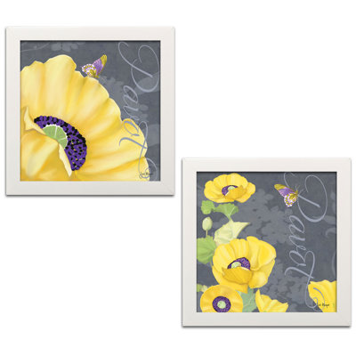 " Pavot I & II " by Jill Meyer 2 - Pieces