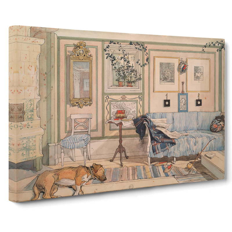 Cosy Corner by Carl Larsson - Wrapped Canvas, 40cm H x 60cm W x 3cm D