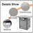 Durable 28" 50000 BTU Silver Outdoor Propane Gas Fire Pit Table, Outdside Patio Firepits Fireplace Dinning Tables With Lid & Lava Rock, 2-In-1 Firepit Table For Courtyard/Patio/Balcony