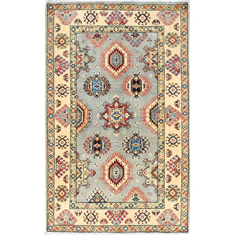 Tapis gris Qiwen One-of-a-Kind 2 pi 10 po x 4 pi 7 po
