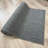 Custom Size Slip Resistant Solid Gray Color Low Profile Loop Pile Indoor Runner Rugs by Feet-707482030