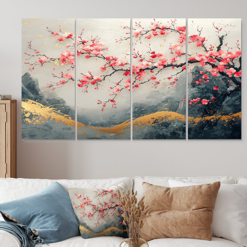 Alcott Hill® Japan Pink Cherry Blossom Tree Landscape II - Cherry ...