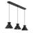 Ohiremen 3-Light Linear Chandelier in Matte Black-806701617