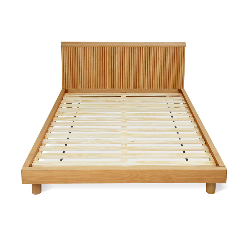 Odeon Bed _x000D_, Queen, White Oak