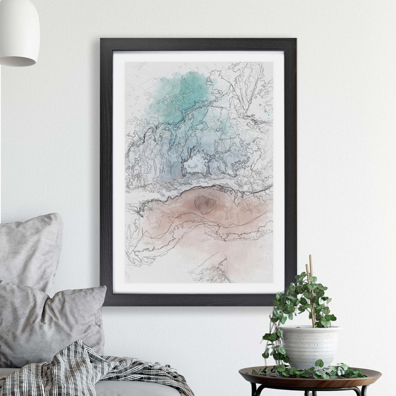 Sandy Beach - Framed Print, Walnut, 62cm H x 87cm W x 2cm D
