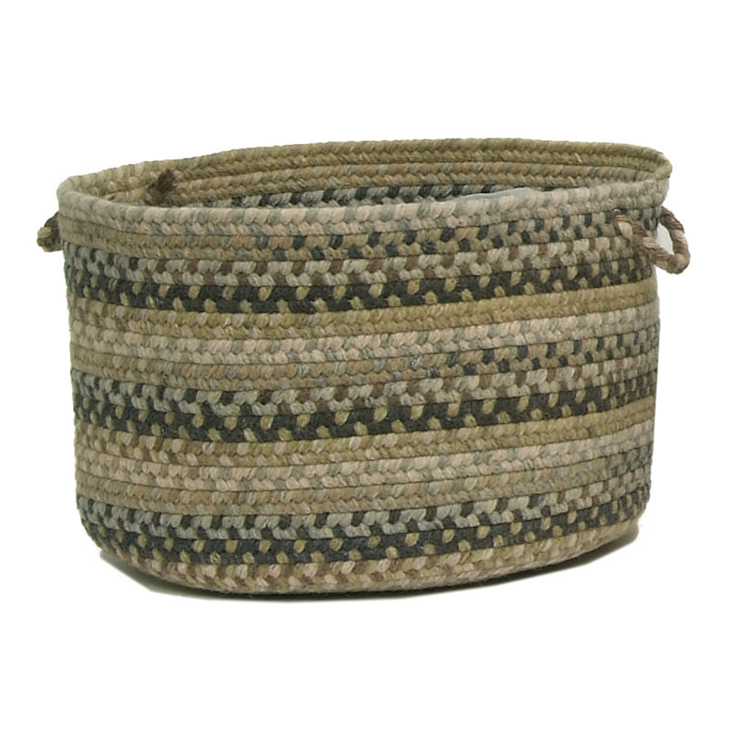 Panier en tissu Morris, H 12 po x l 18 po x P 18 po, Bleu Whipple